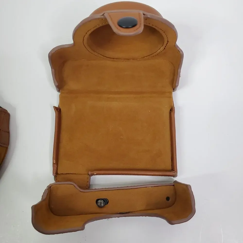 XEVN 2 Part Tan Leather Camera Case for Sony rx100 Series Digital Cameras strap - Picture 3 of 6